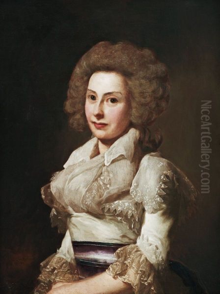 Alexandrine Elisabeth Roslin Oil Painting by Alexander Roslin