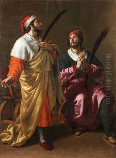 I Santi Medici Oil Painting by Alessandro Turchi
