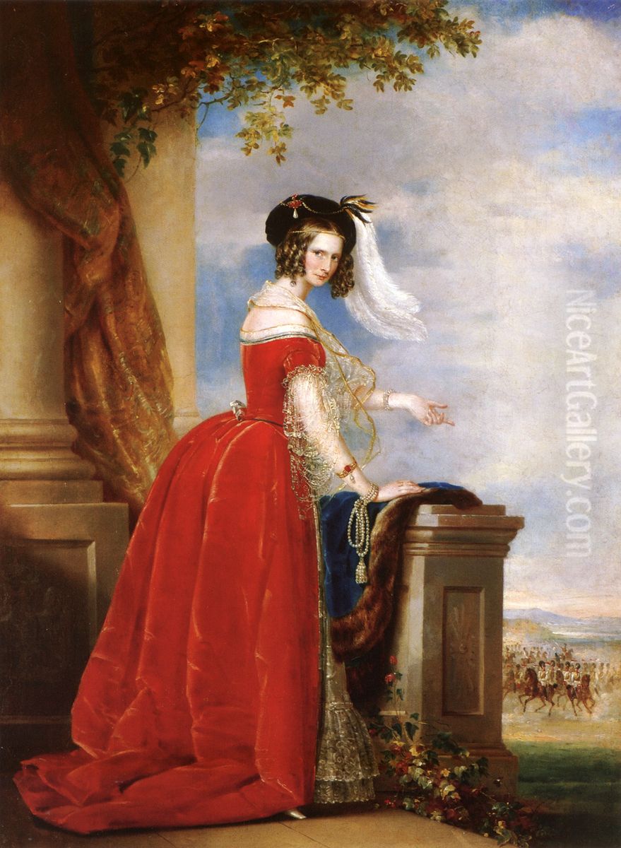 Alexandra Feodorovna (Charlotte of Prussia) Oil Painting by Christina Robertson