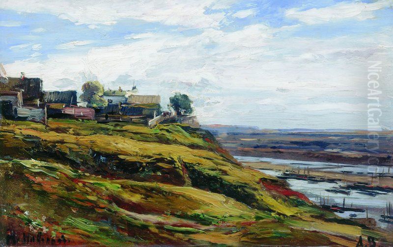 Nizhny Novgorod Oil Painting by Alexey Bogolyubov