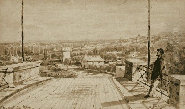 Nogent-sur-Marne Oil Painting by Alexey Bogolyubov