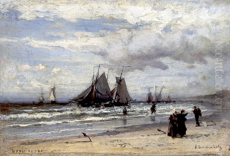 Scheveningen (2) Oil Painting by Alexey Bogolyubov