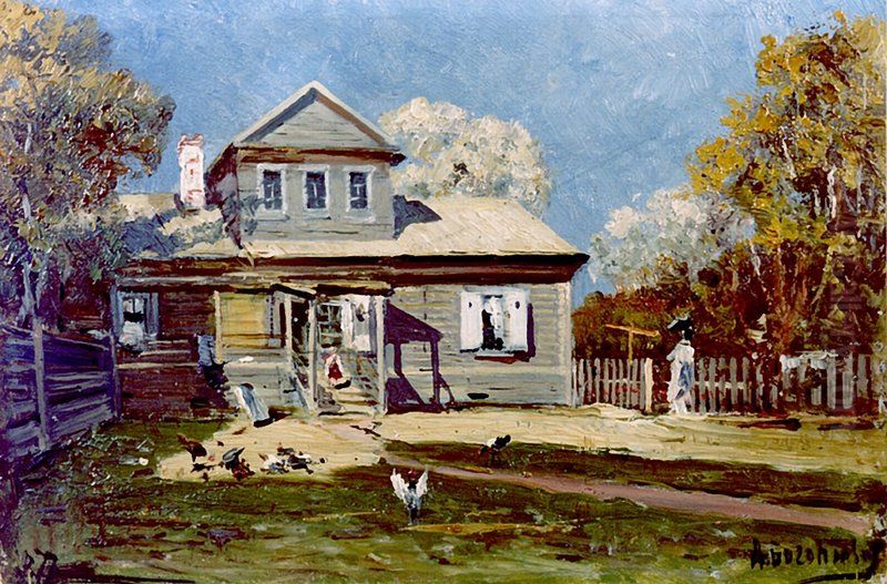 The Artist's Summer Cottage Oil Painting by Alexey Bogolyubov