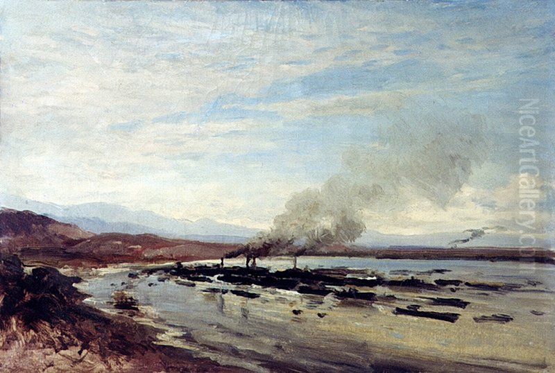 The Landing of Gen. Zimmerman's Marine Corps Oil Painting by Alexey Bogolyubov