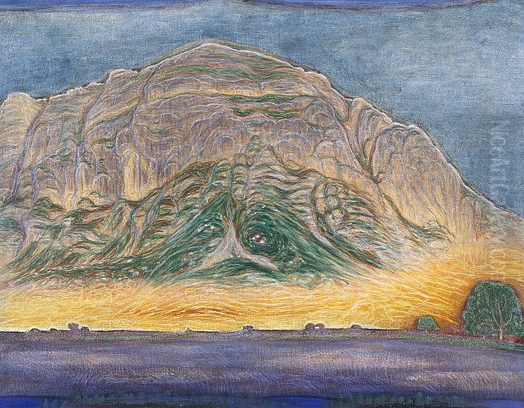 Saleve Oil Painting by Alexandre Perrier