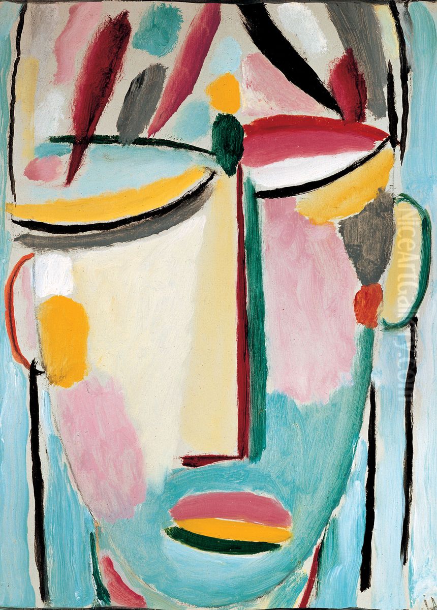 Heilandsgesicht: Der Tod II Oil Painting by Alexei Jawlensky