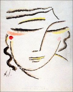 Inclined head with closed eyes