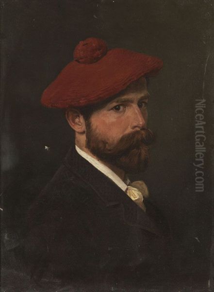Self-portrait Oil Painting by Alexander Bogdanovich Willewalde