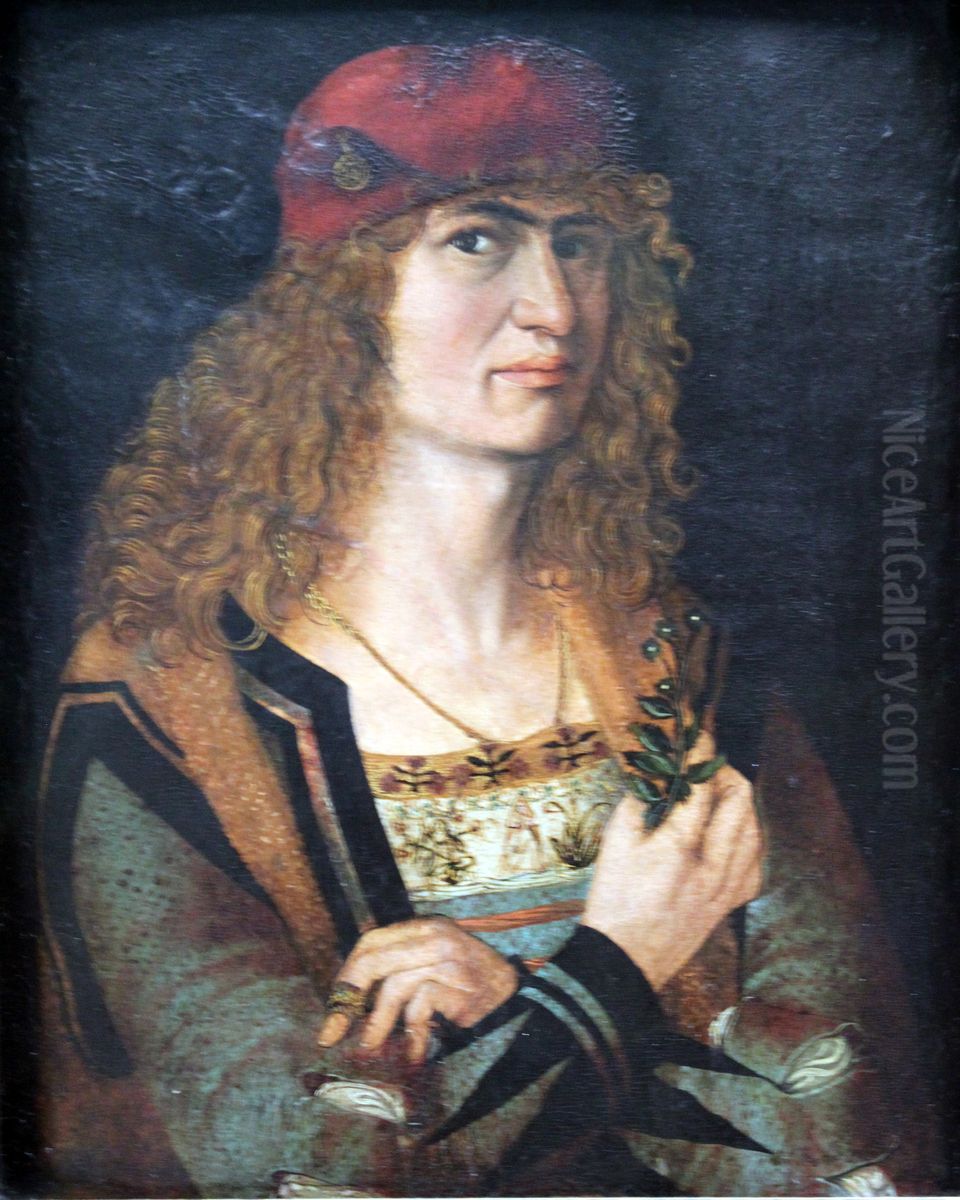 Bildnis eines Brautigams Oil Painting by Jakob Elsner