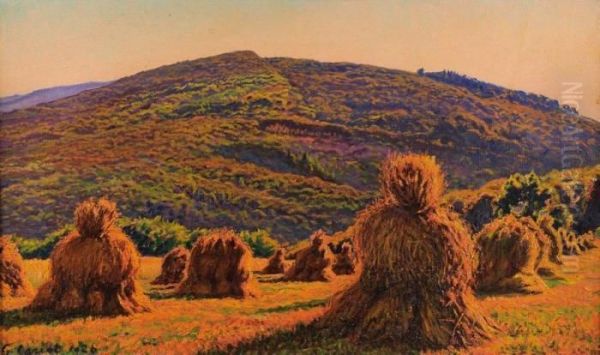 Les Meules Oil Painting by Gustave Cariot