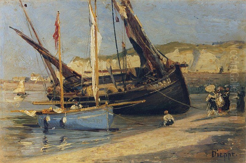 Dieppe Oil Painting by Alexey Bogolyubov