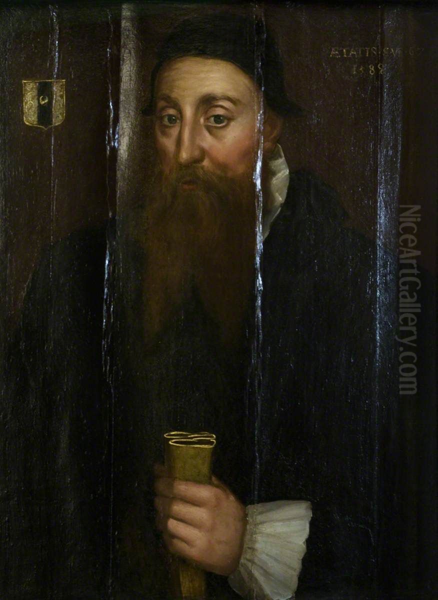 Alexander Erskine of Gogar (1521-1590) Oil Painting by unknown