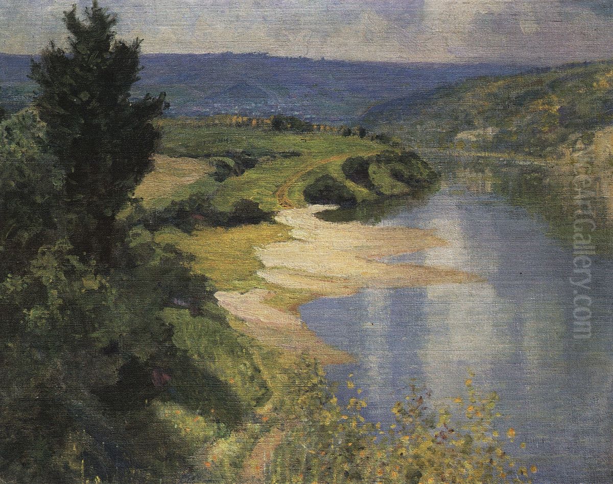 Oka letom Oil Painting by Vasily Polenov