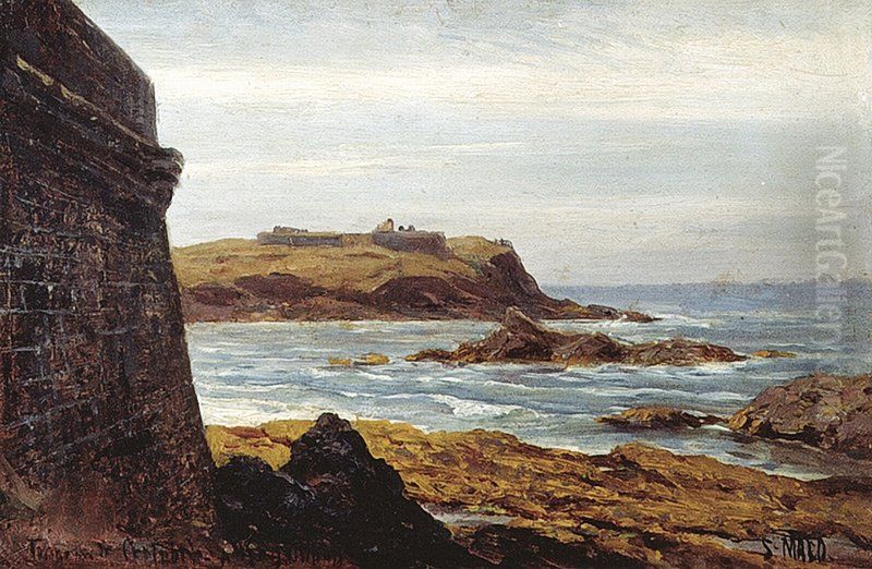 Evening in Saint Malo Oil Painting by Alexey Bogolyubov