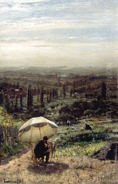 Ecouen Oil Painting by Alexey Bogolyubov