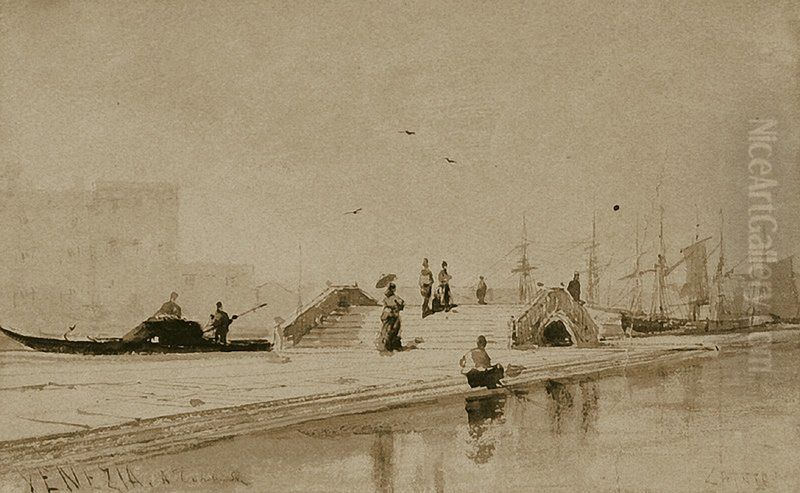 Venice (2) Oil Painting by Alexey Bogolyubov