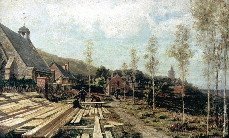 Treport Oil Painting by Alexey Bogolyubov