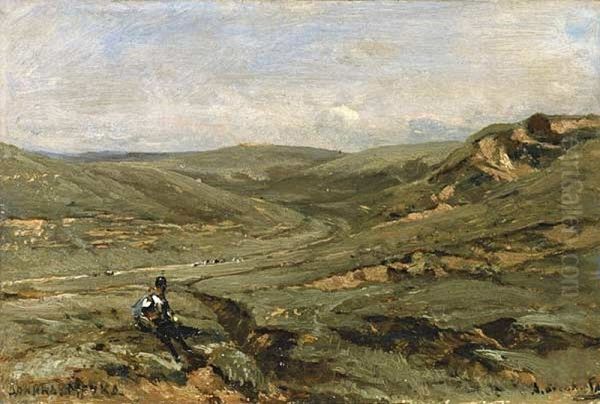 Valley in Bulgaria Oil Painting by Alexey Bogolyubov