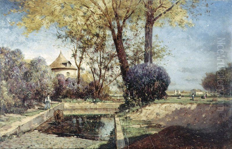 Veules (9) Oil Painting by Alexey Bogolyubov