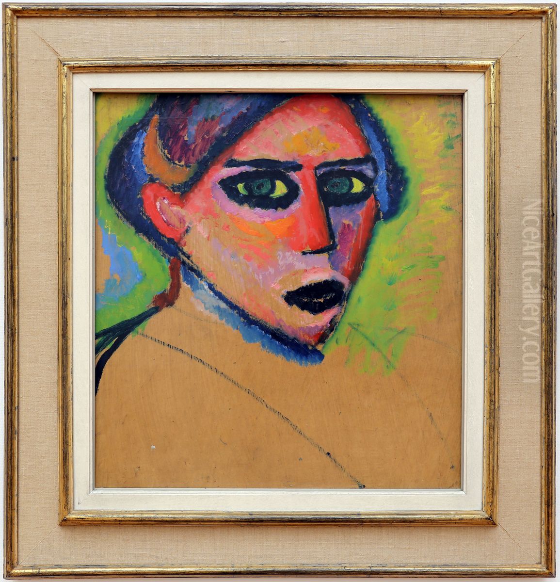 Face of a Woman Oil Painting by Alexei Jawlensky Face of a Woman Oil Painting by Alexei Jawlensky