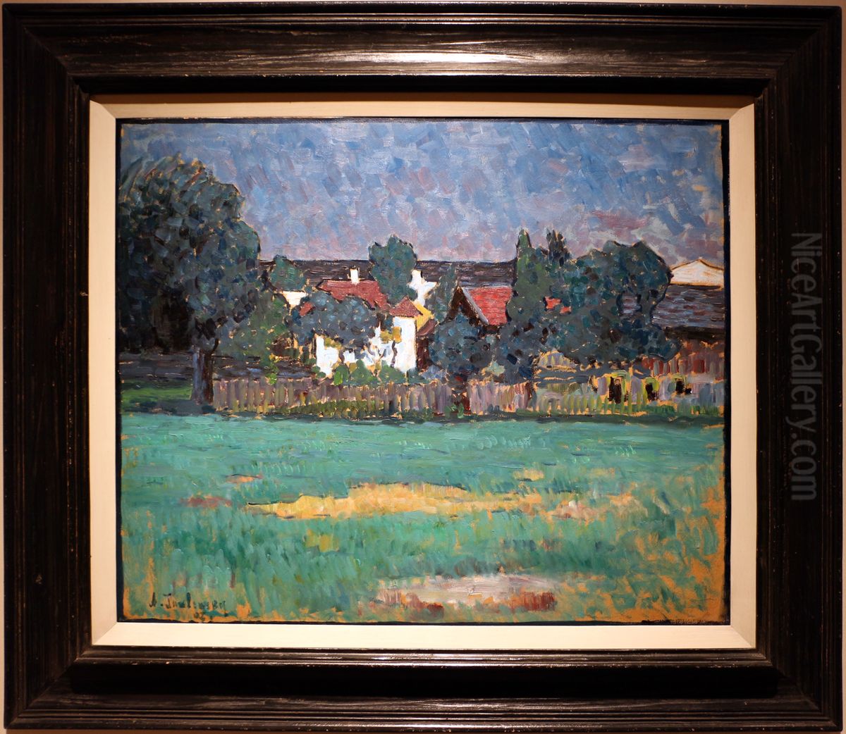 Landscape near Wasserburg (Bavaria) Oil Painting by Alexei Jawlensky