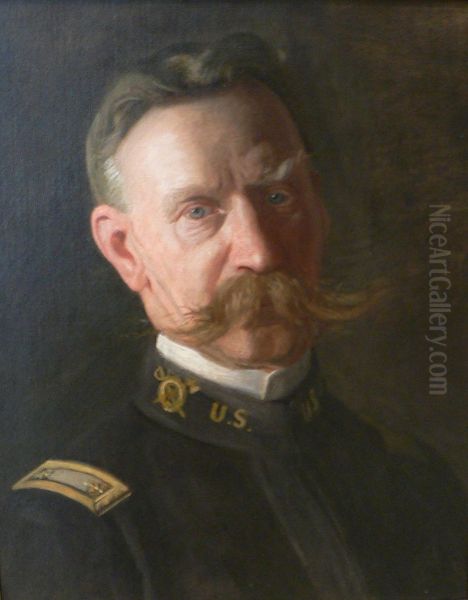 Portrait of Alfred Reynolds Oil Painting by Thomas Cowperthwait Eakins