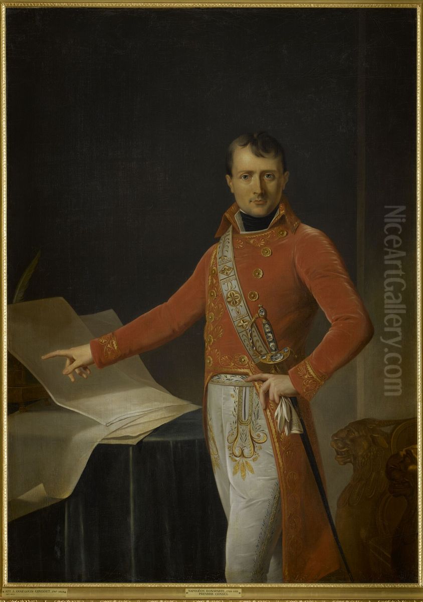 Napoleon Bonaparte as First Consul Oil Painting by Anne-Louis Girodet de Roucy-Triosson