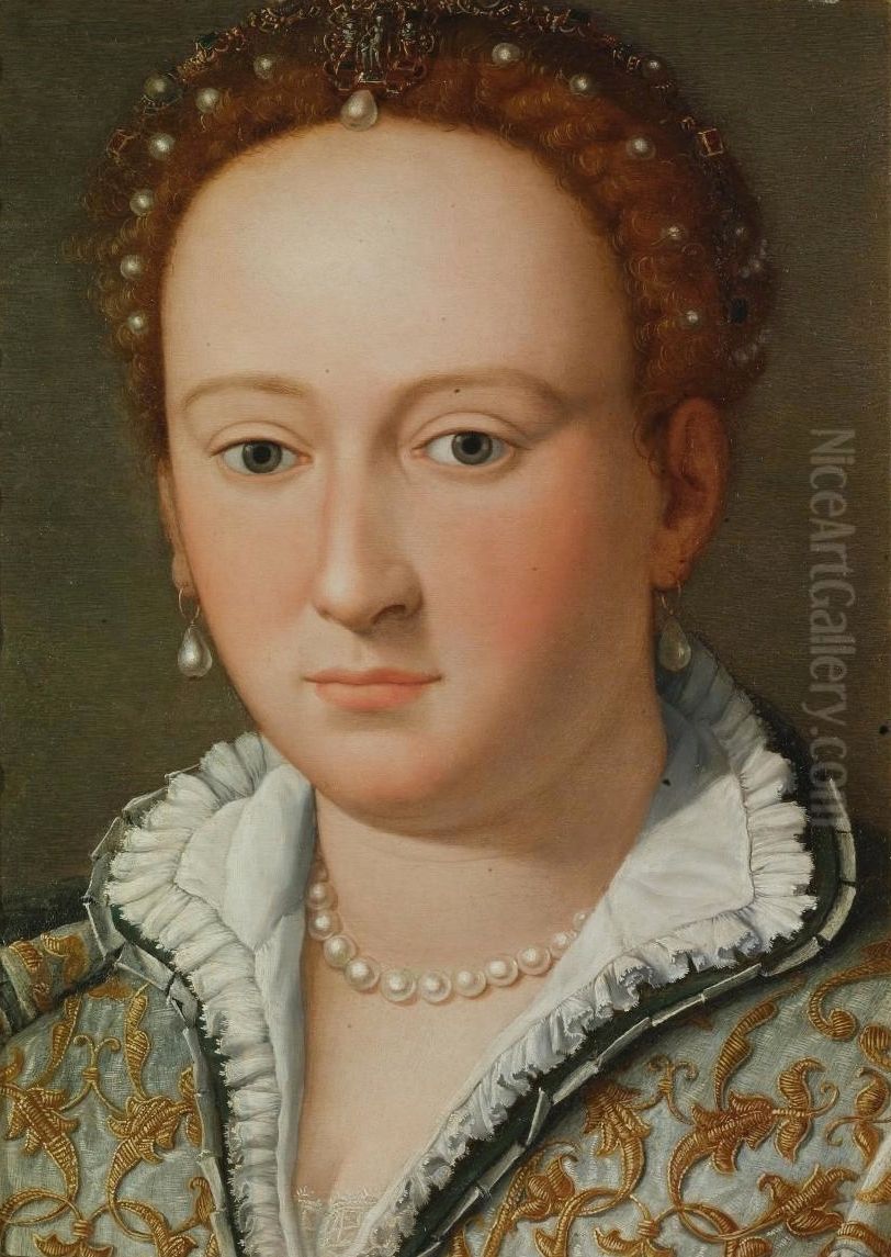 Ritratto di Bianca Cappello Oil Painting by Alessandro Allori