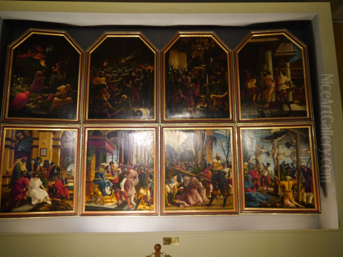 Altdorfer Altar Oil Painting by Albrecht Altdorfer