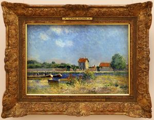 le rive del canale del loing a saint-mammees