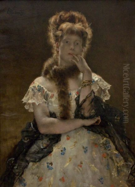 The Paris Sphinx Oil Painting by Alfred Stevens