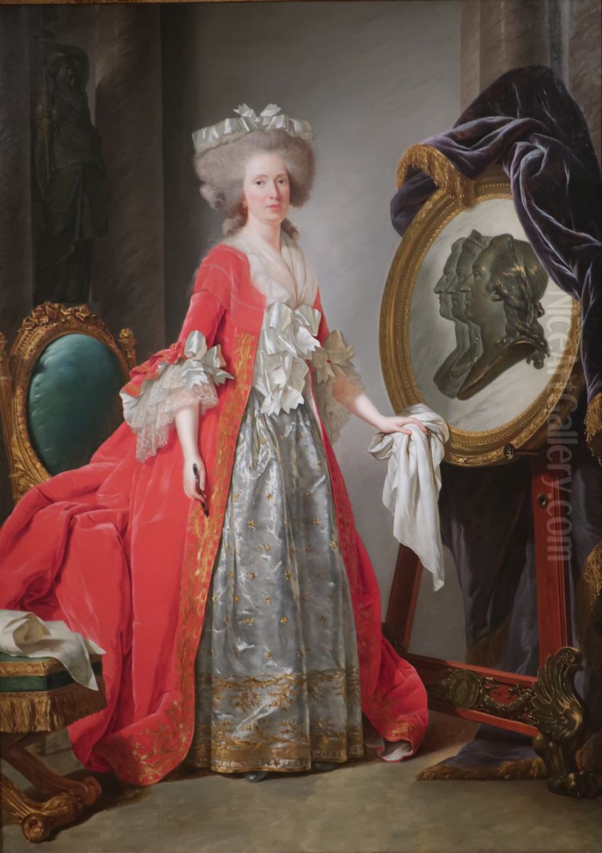 Madame Adelaide Oil Painting by Adelaide Labille-Guiard