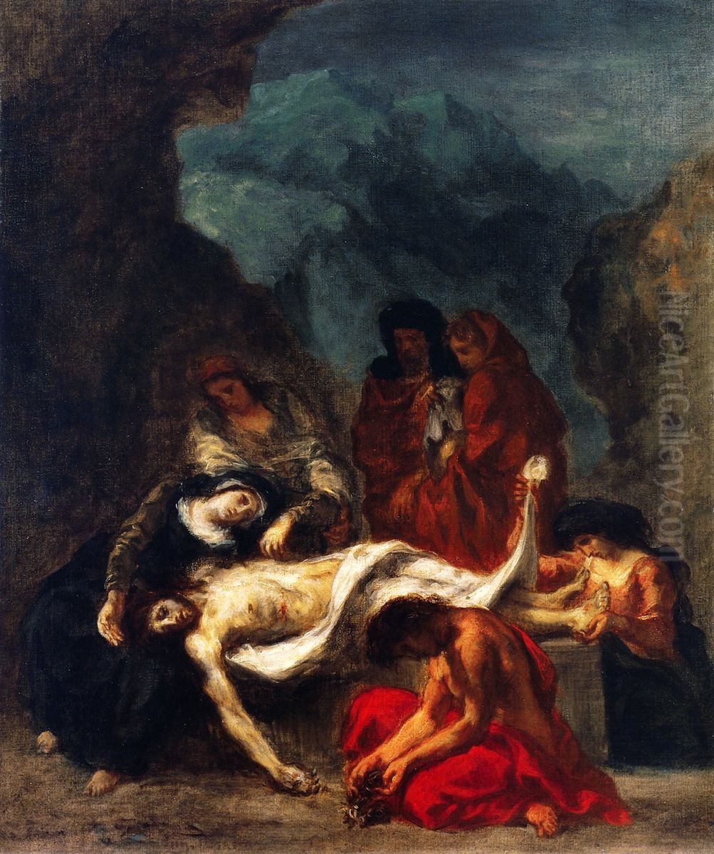 La deploration du Christ Oil Painting by Eugene Delacroix