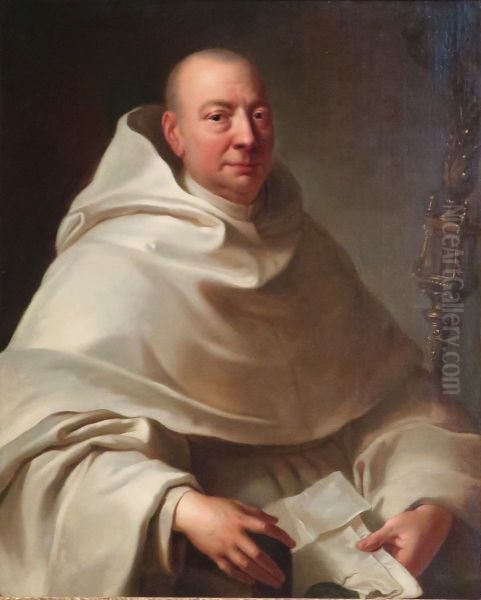Pere Jean de Gravier, superieu des Feuillants Oil Painting by Francois de Troy