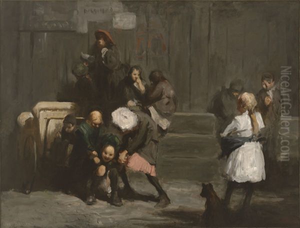 Kids Oil Painting by George Bellows