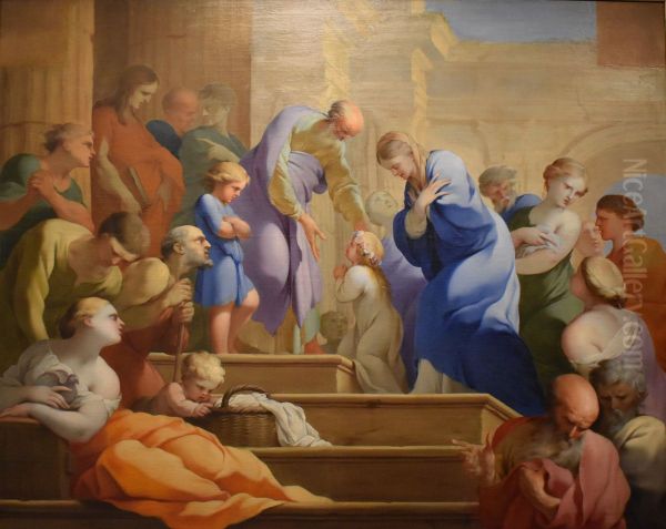 Presentation de la Vierge au temple Oil Painting by Lubin Baugin