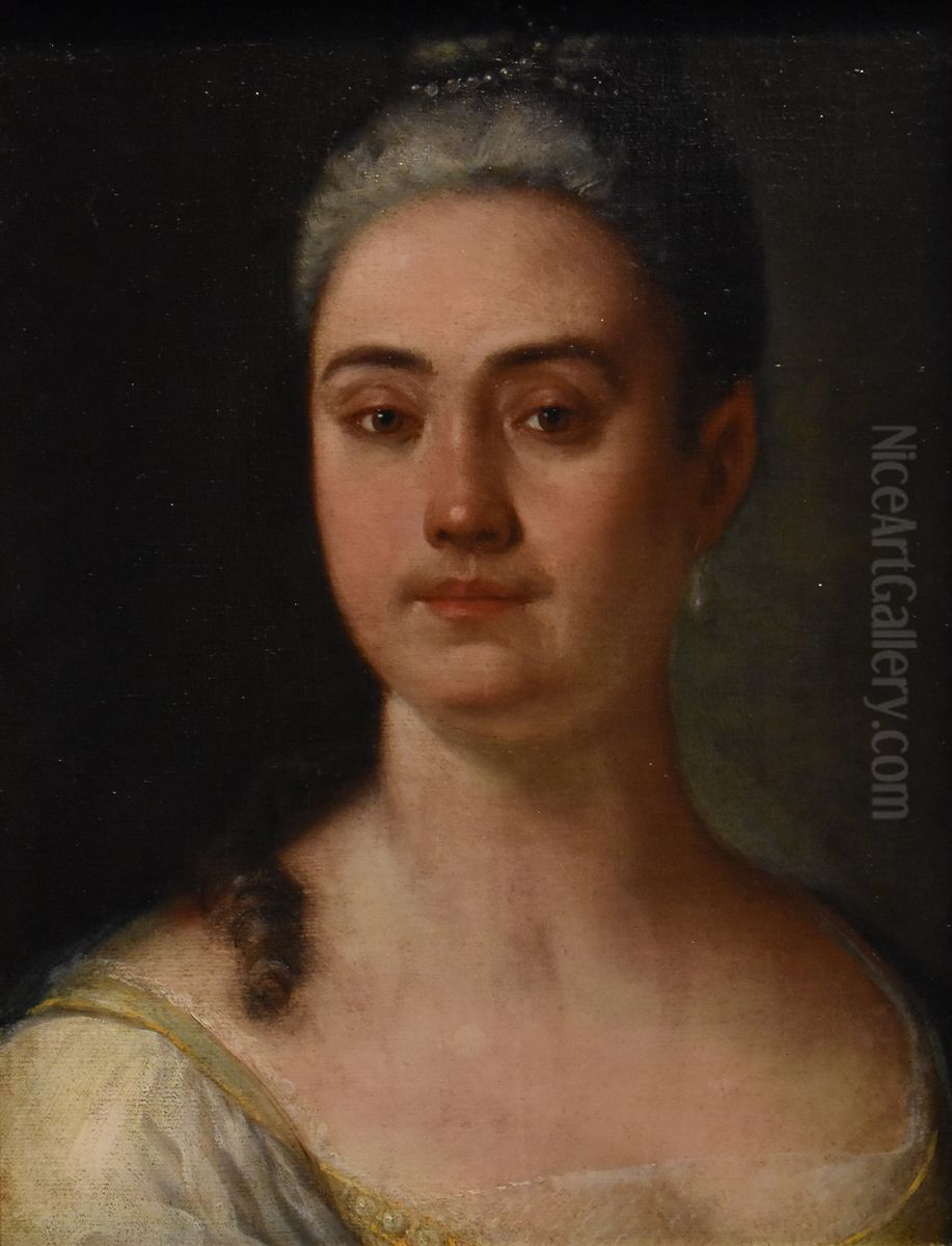 Portrait de femme Oil Painting by Giuseppe Bonito
