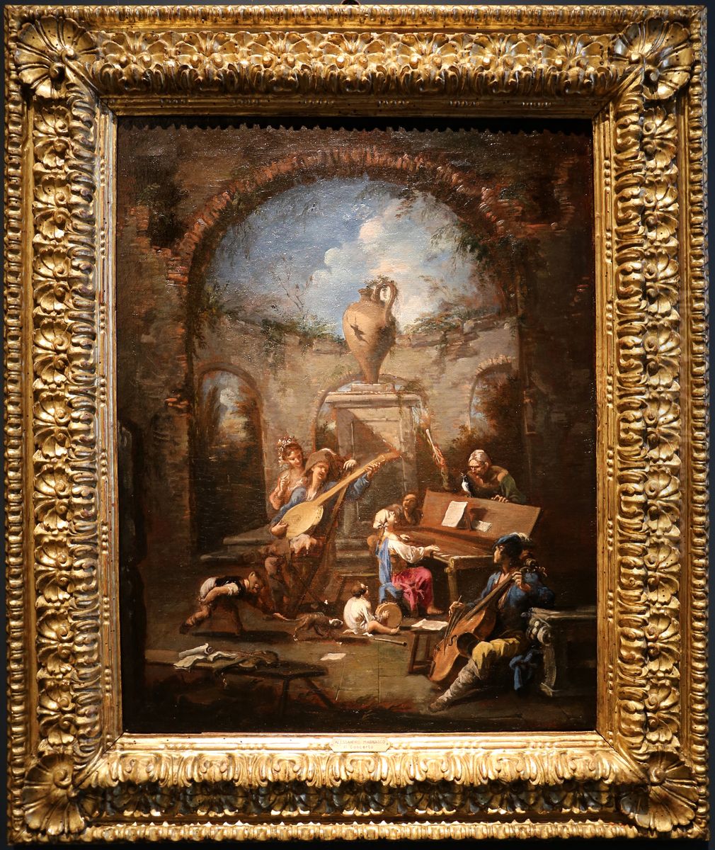 The small Concert Oil Painting by Alessandro Magnasco