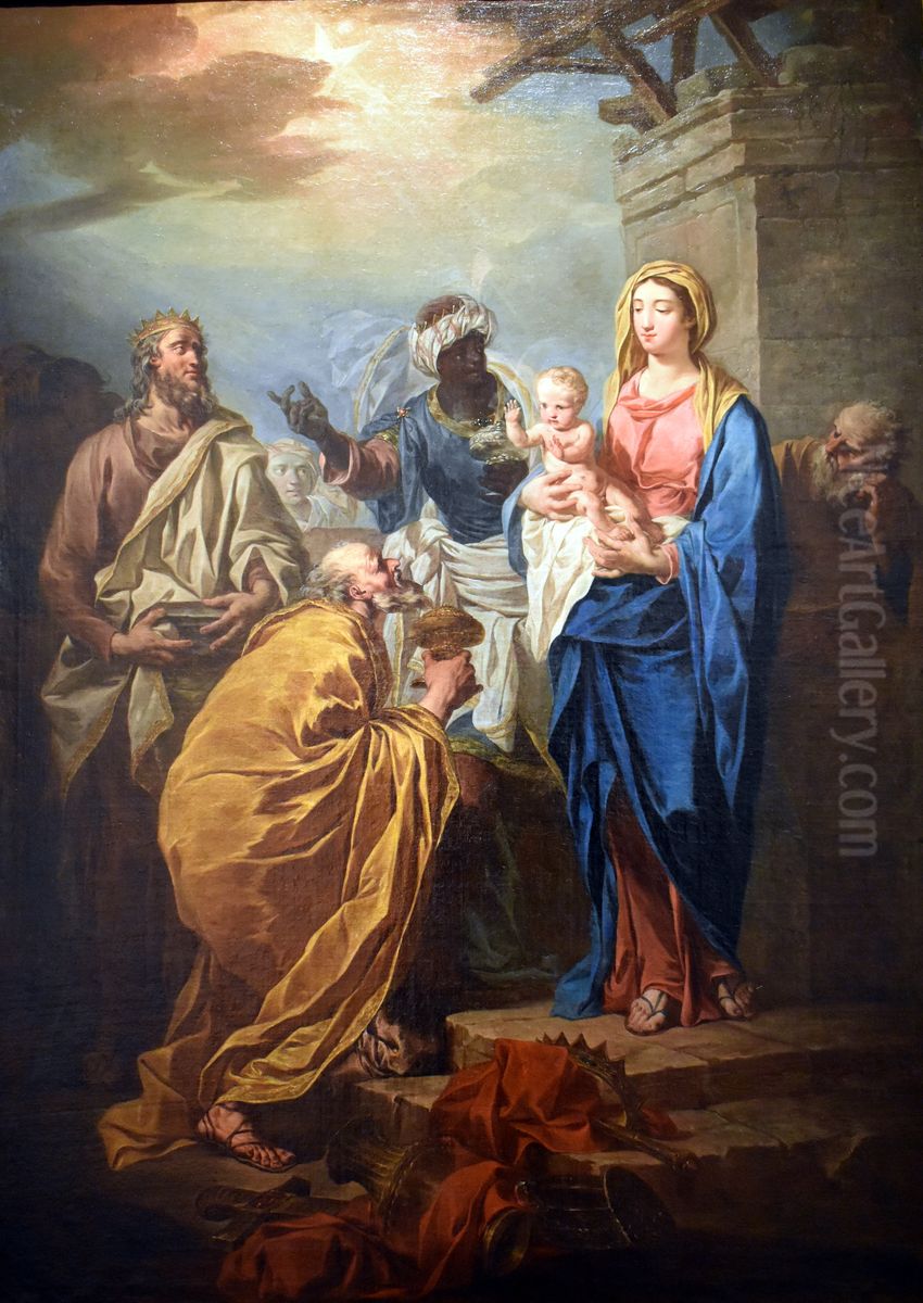 L'adoration des Mages Oil Painting by Pierre Subleyras