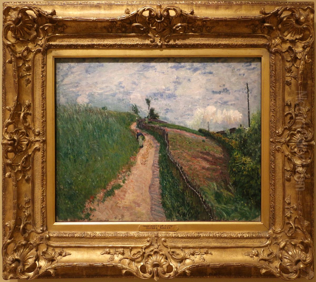 sentiero collinare, ville-d'avray Oil Painting by Alfred Sisley