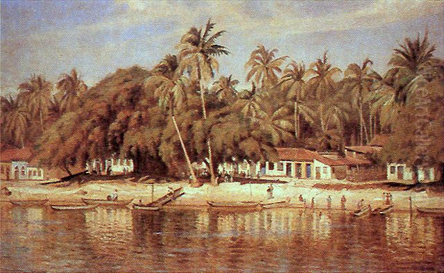 Port of Cabedelo Oil Painting by Alfredo Andersen