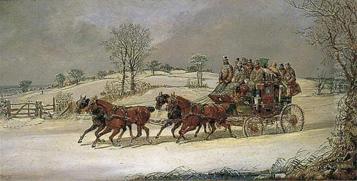 The Ipswich to London Mail Coach Oil Painting by Henry Thomas Alken