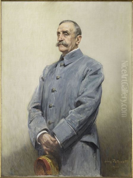 Ferdinand Foch, Marshal of France (1851-1929) Oil Painting by Jean Patricot