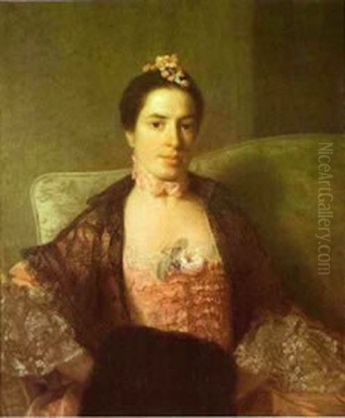 Portrait ofMartha Bruce, Countess of Elgin and Kincardine(1739-1810) Oil Painting by Allan Ramsay