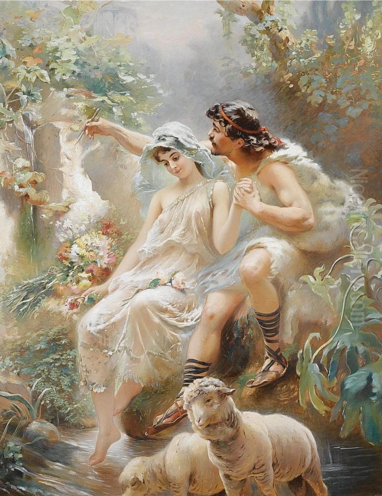 Allegorical scene Oil Painting by Konstantin Makovsky Allegorical scene Oil Painting by Konstantin Makovsky