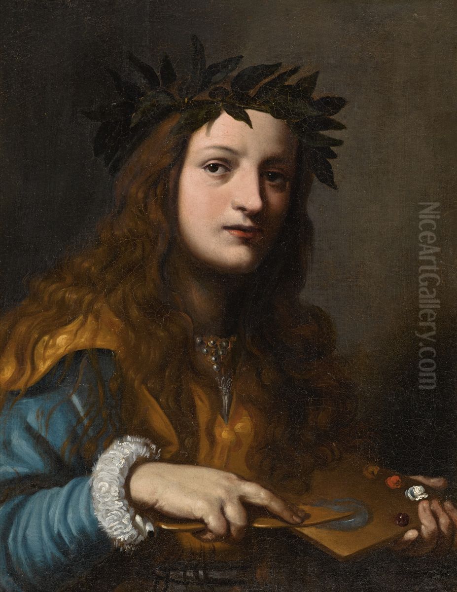 Allegory of Painting Oil Painting by Francisco Lupicini