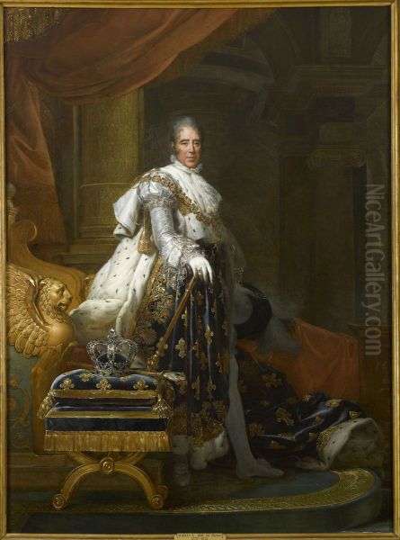 Charles X, King of France Oil Painting by Francois Gerard