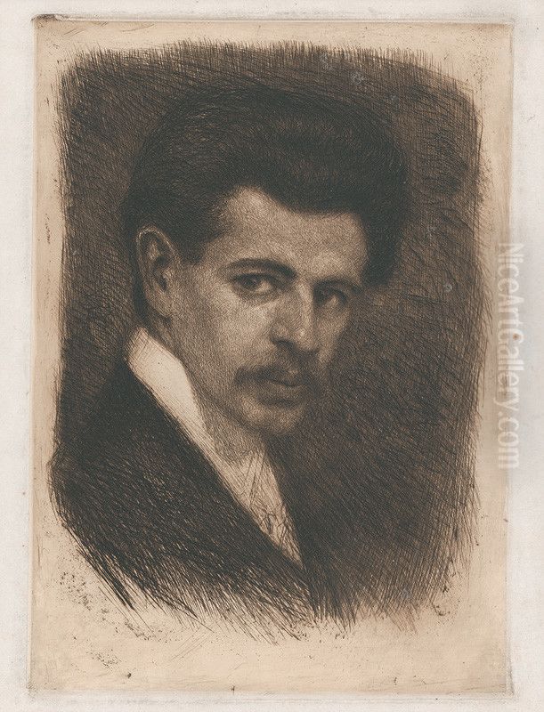 Self-Portrait Oil Painting by Eugen Kron