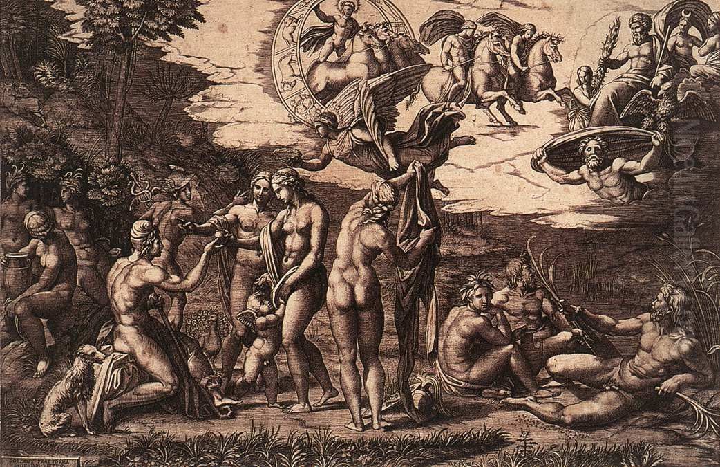Judgment of Paris Oil Painting by Raphael