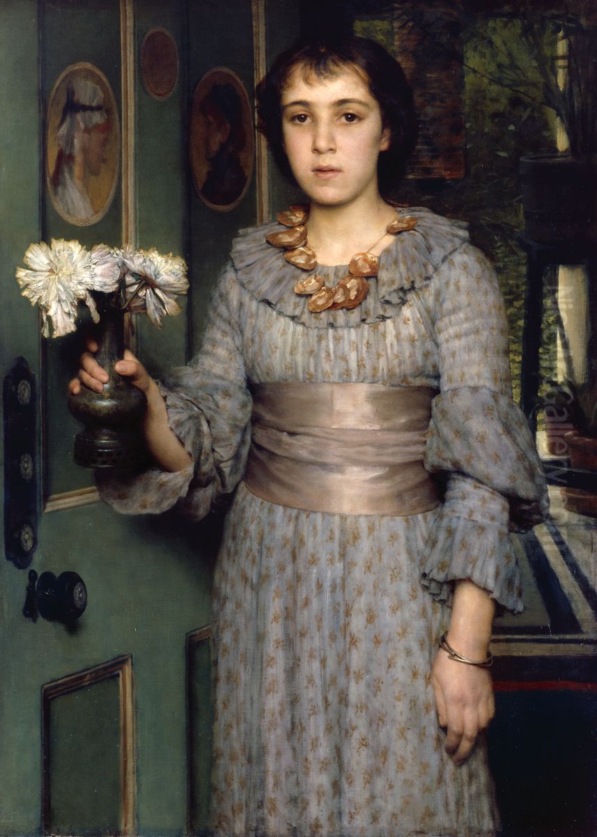 Miss Anna Alma-Tadema Oil Painting by Lawrence Alma-Tadema